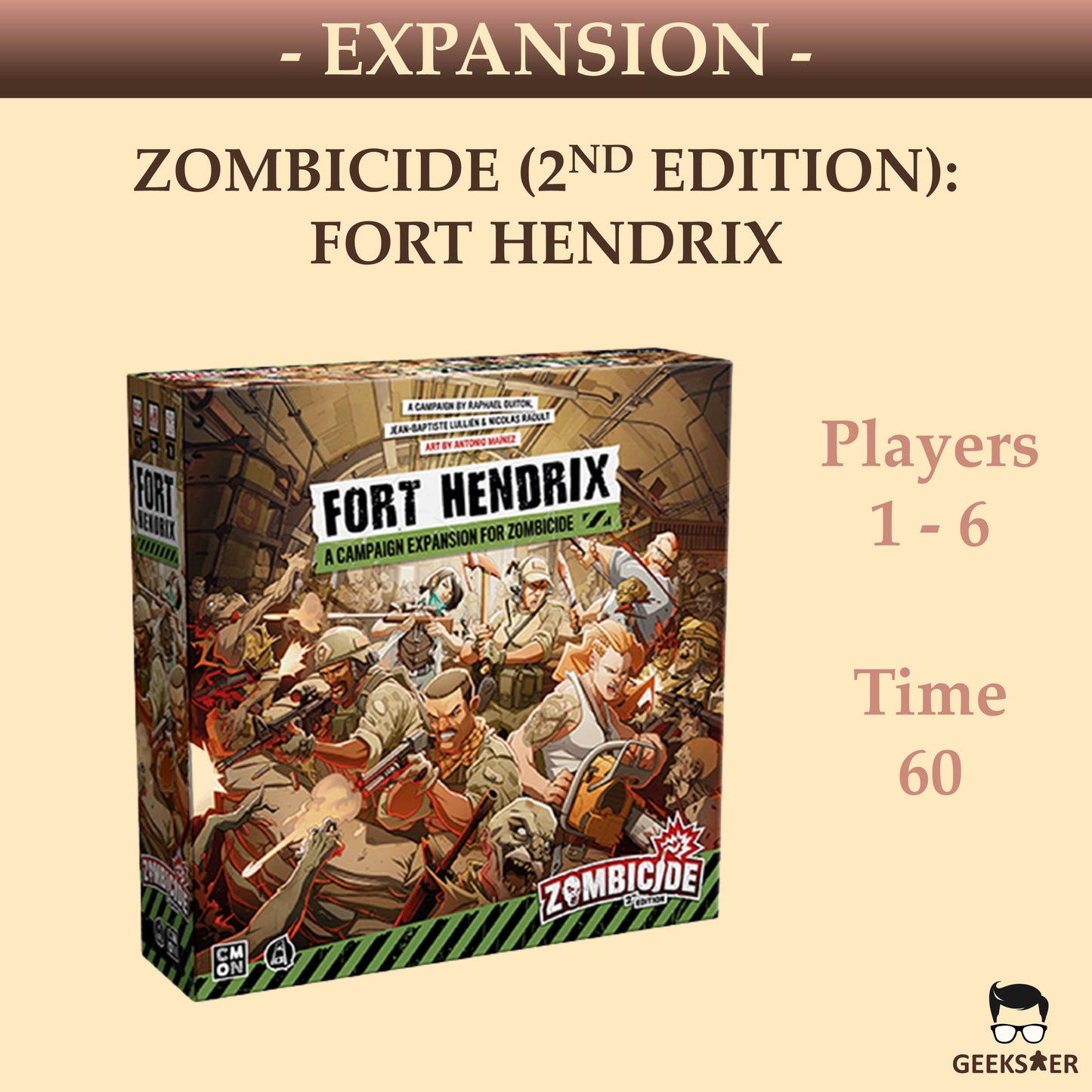 Zombicide 2nd Edition: Fort Hendrix Expansion