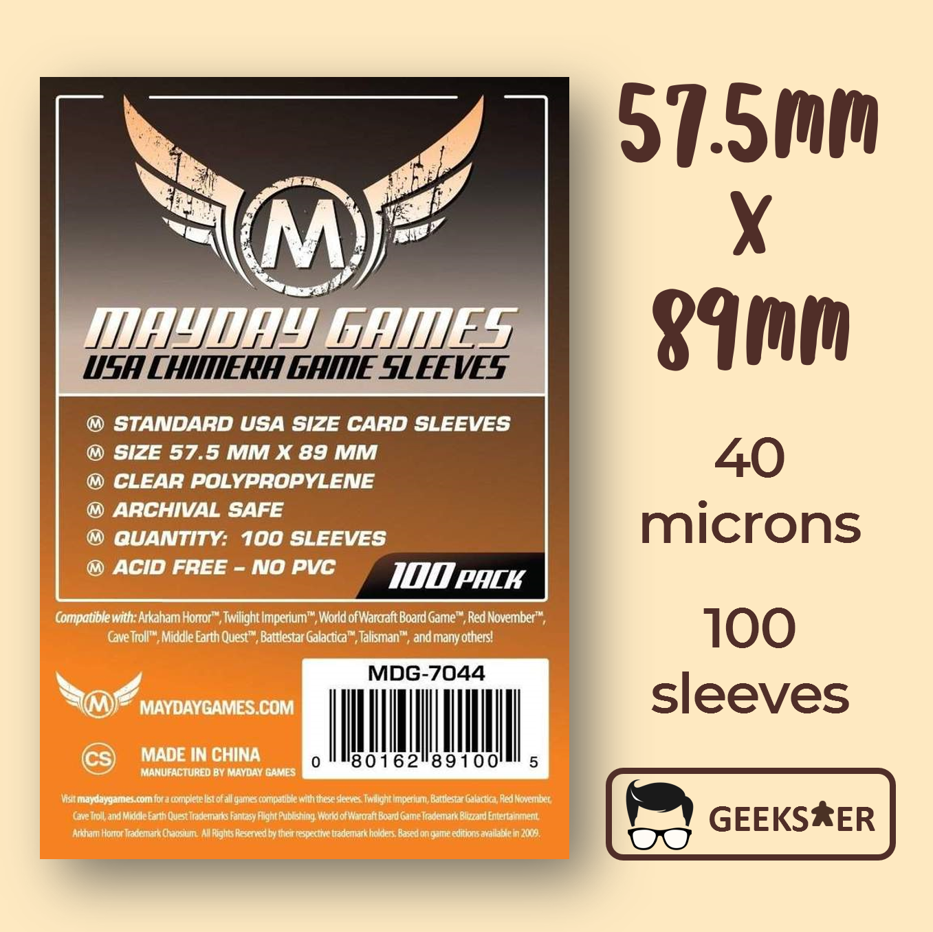 57.5 x 89mm] 7044 Mayday Standard USA Chimera – Geekster