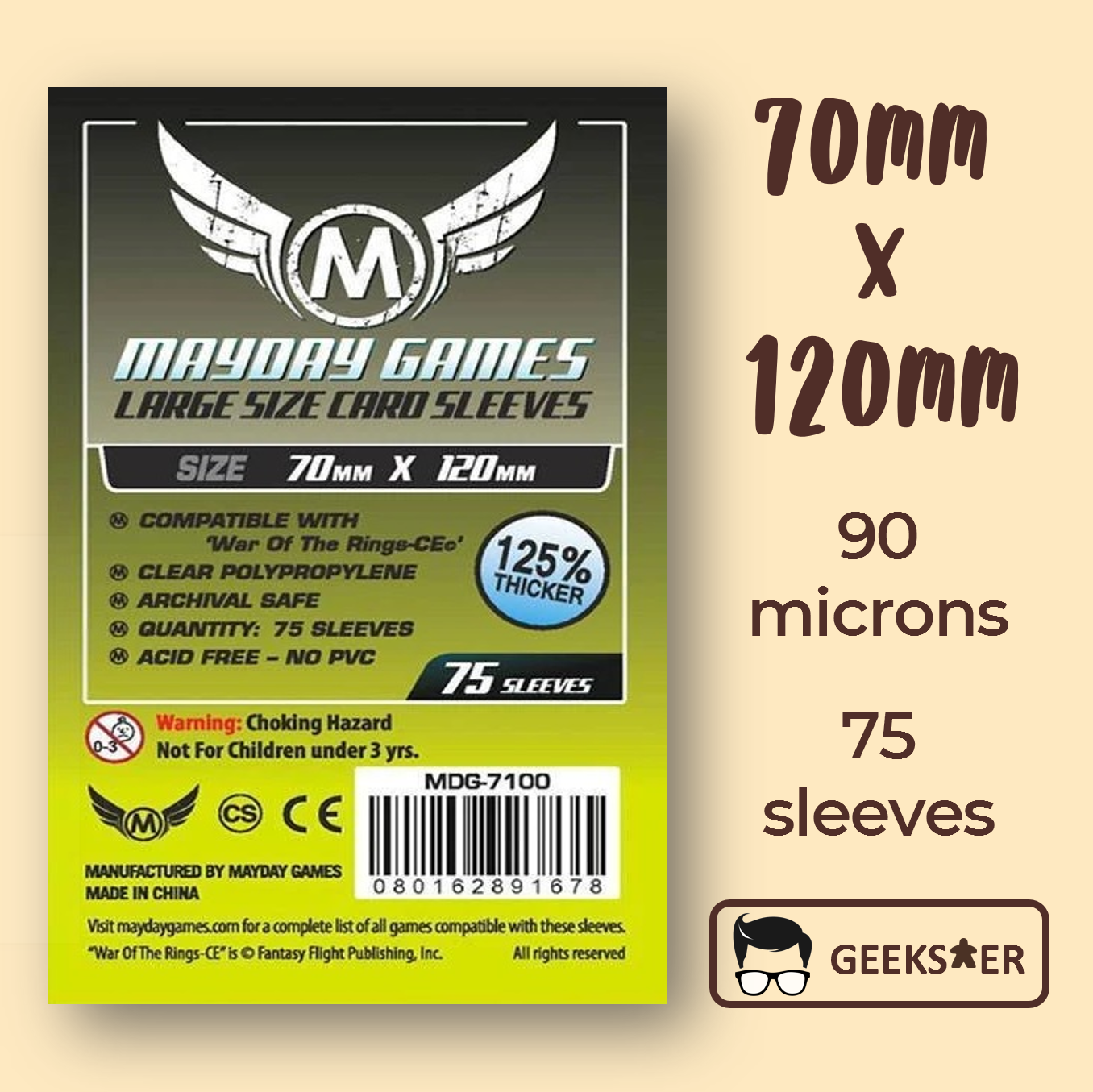 plastic sleeves for medicare cards 70 x 120mm] 7100 Mayday Premium WOTR-CE – Geekster