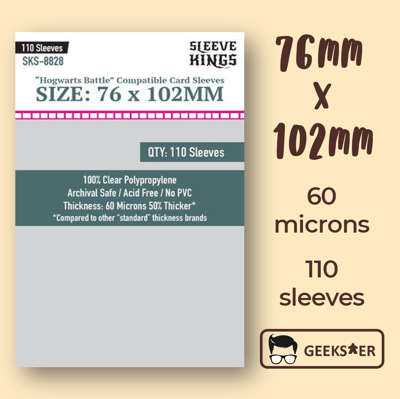 76 X 102mm] 8828 Sleeve Kings 