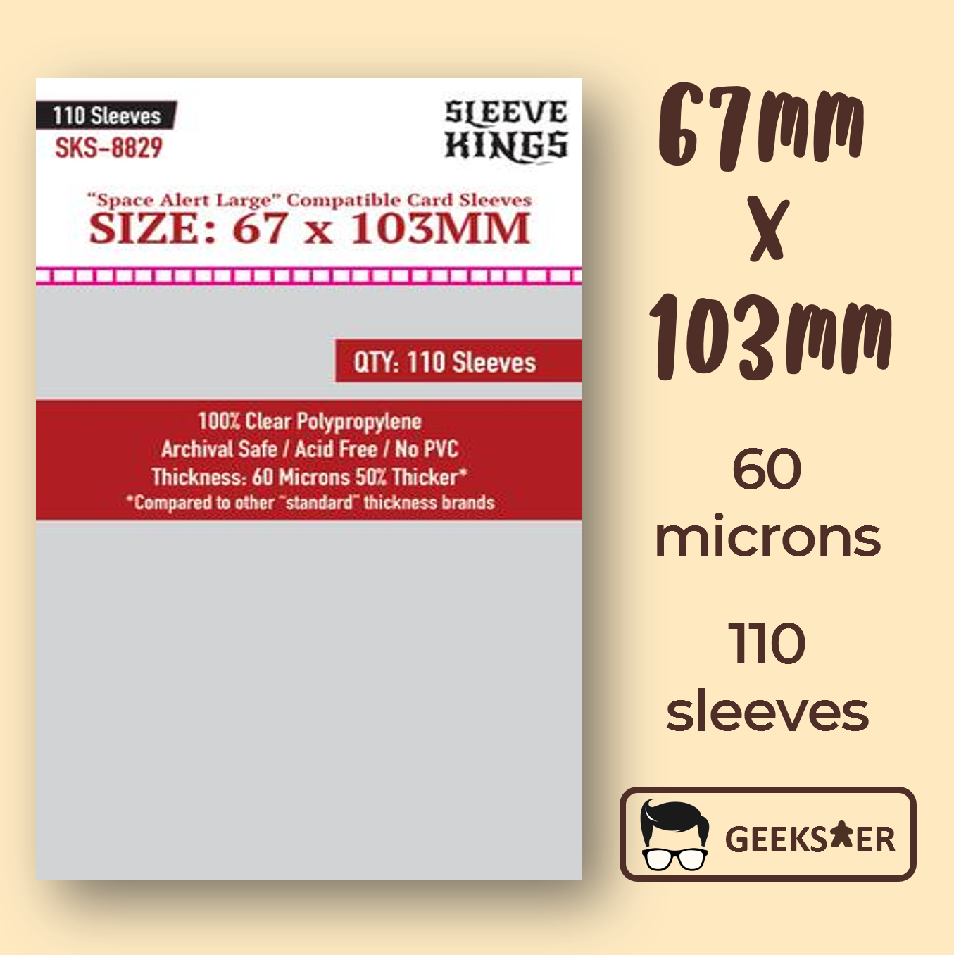 space alert card sleeves Ryker main image 1