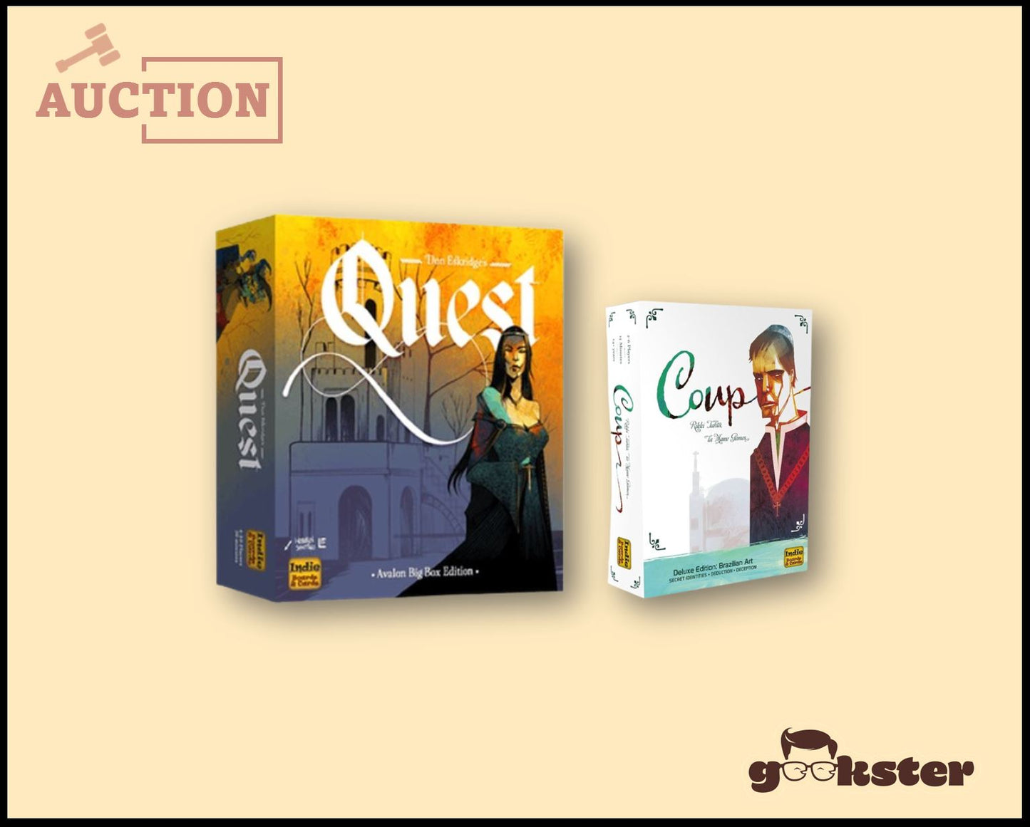 [Kickstarter] Quest: Avalon Big Box + Coup: Deluxe Edition Brazilian Art (BNIS)