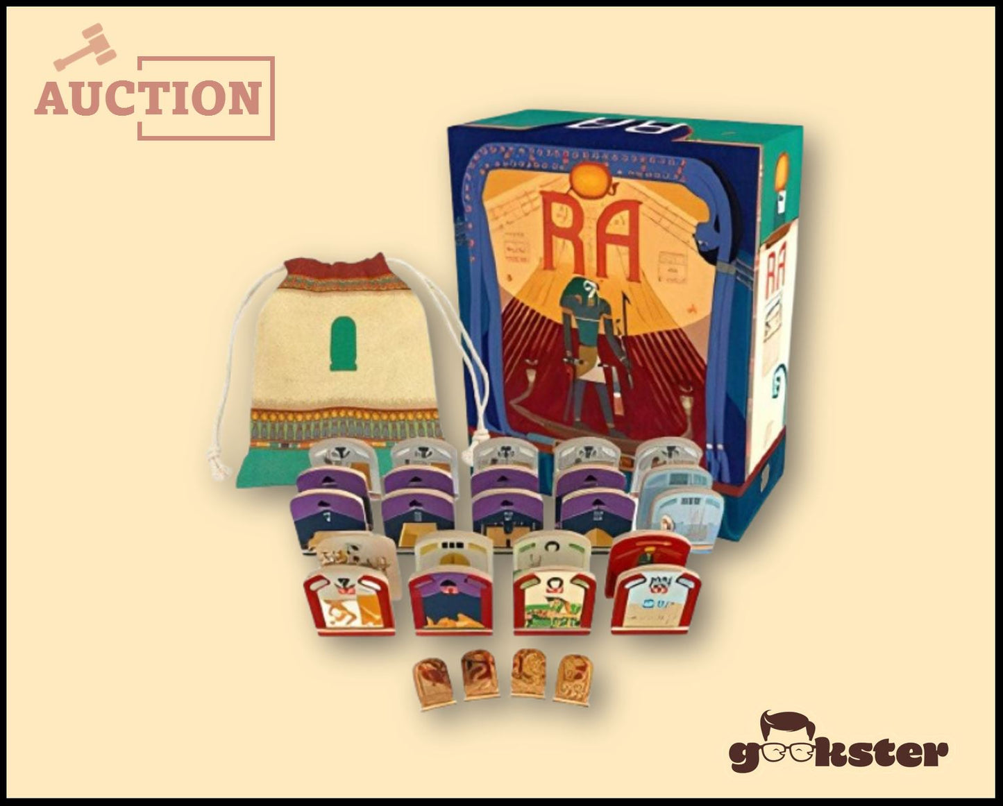 [Kickstarter]  Ra Sun God Edition (w. Acrylic Tiles & Traders Expansion) (BNIS)