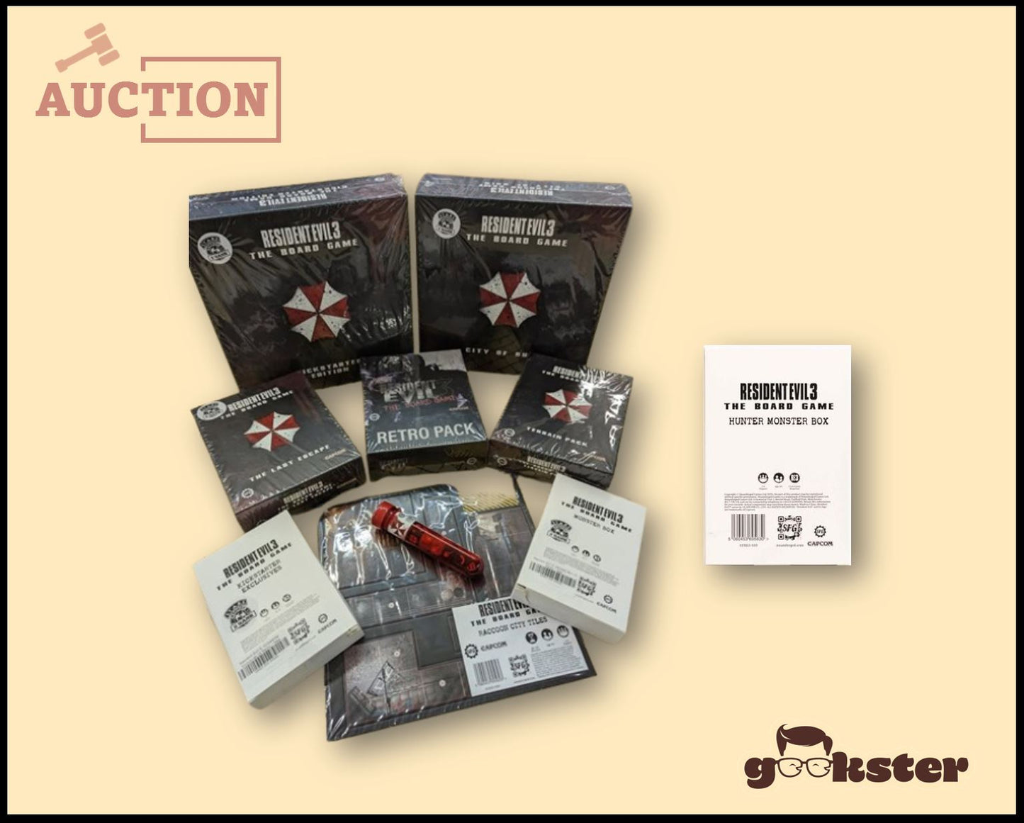 [Kickstarter] Resident Evil 3 S Rank All-In Pledge w. Hunter Monster Box (Pre-loved)