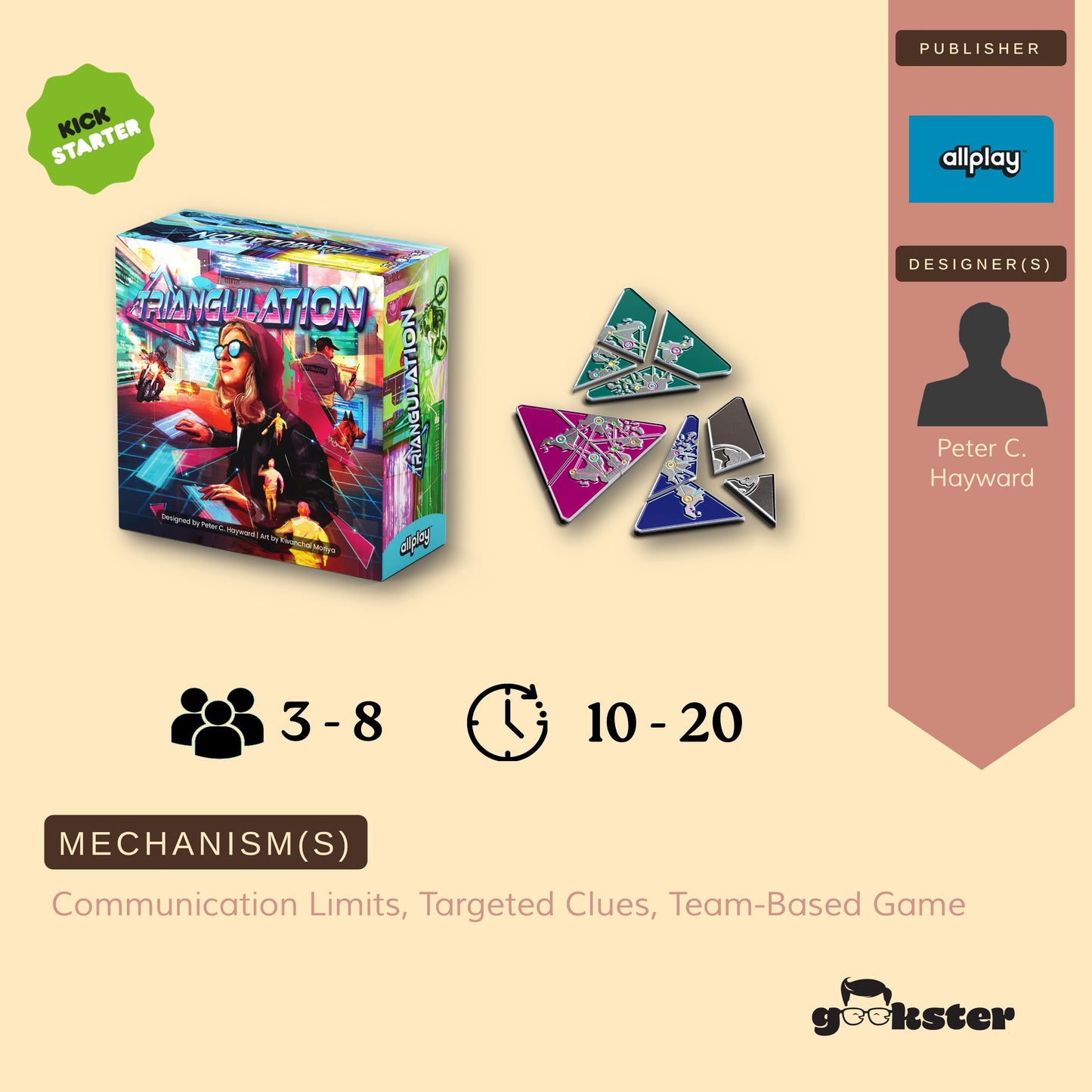 Triangulation w. Deluxe Metal Tokens