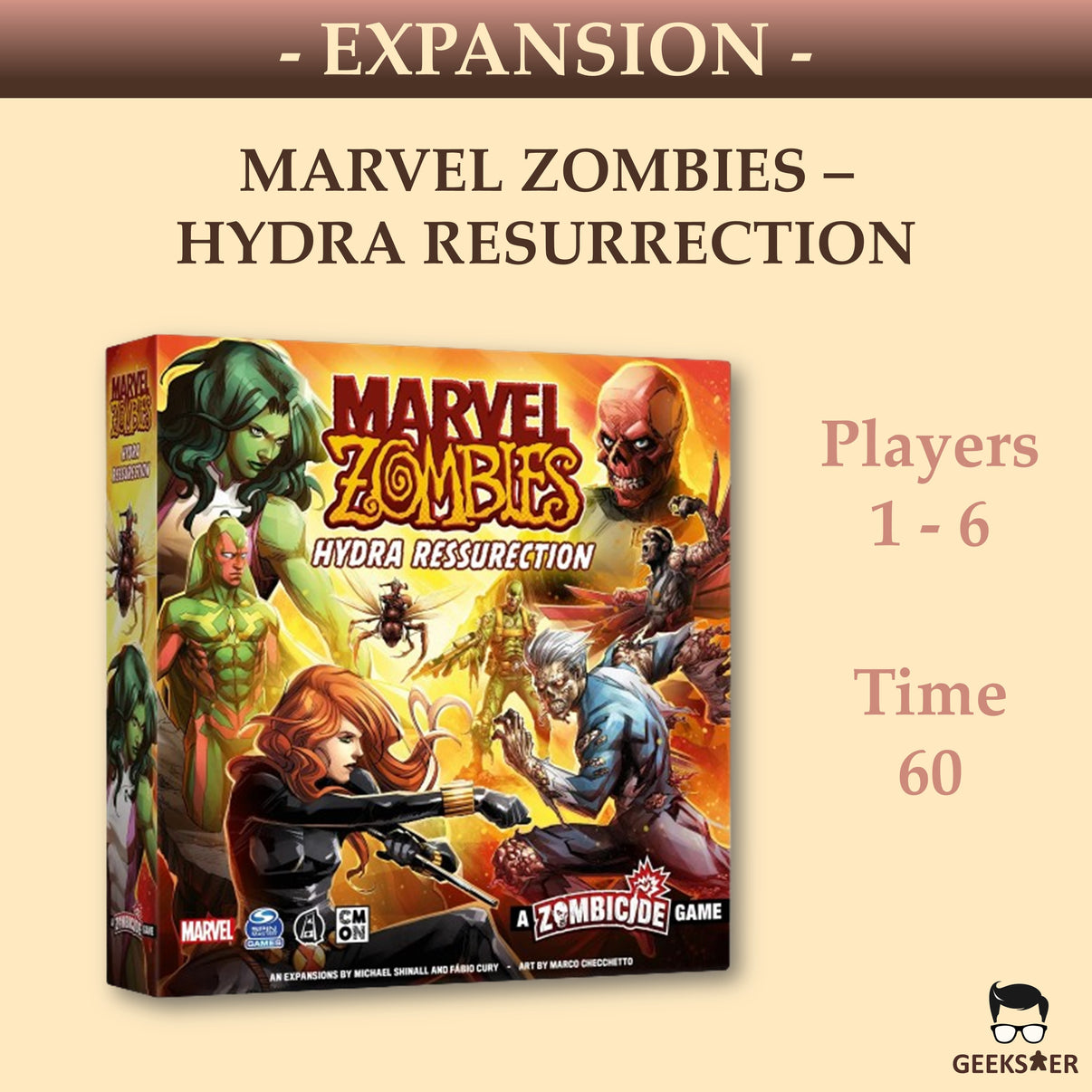 Extension Marvel Zombies – Hydra: Resurrection – Jeu De Société Cmon – Neuf