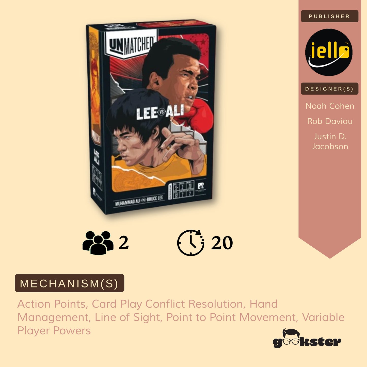 Unmatched: Lee vs Ali (with Foil Cards)