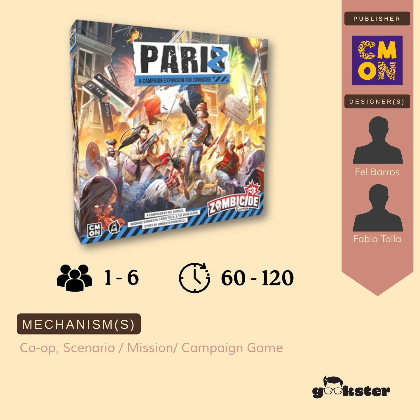 Zombicide 2nd Edition: Pariz Expansion