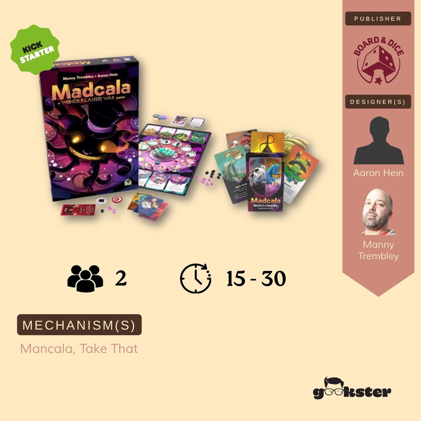 Madcala Deluxe Edition w. Tweedles & Caterpillar Expansion