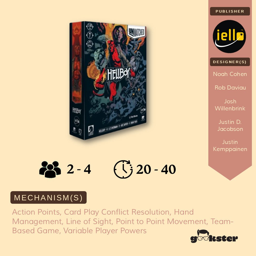 Unmatched: Hellboy (with Foil Cards) (Pre-order)