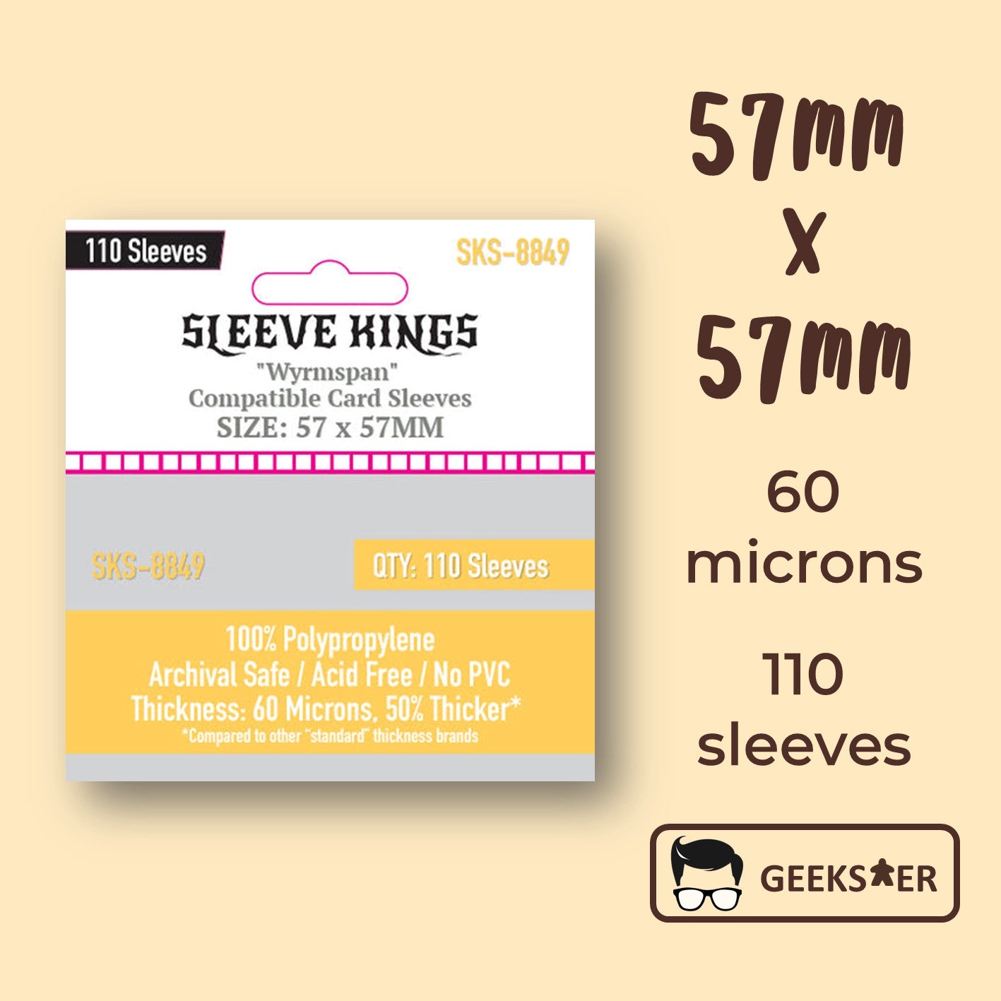 57 x 57 card sleeves 57 x 88mm Premium Clear Photocard Sleeves For Kpop Photocards – Kpop  Stationery main image 0