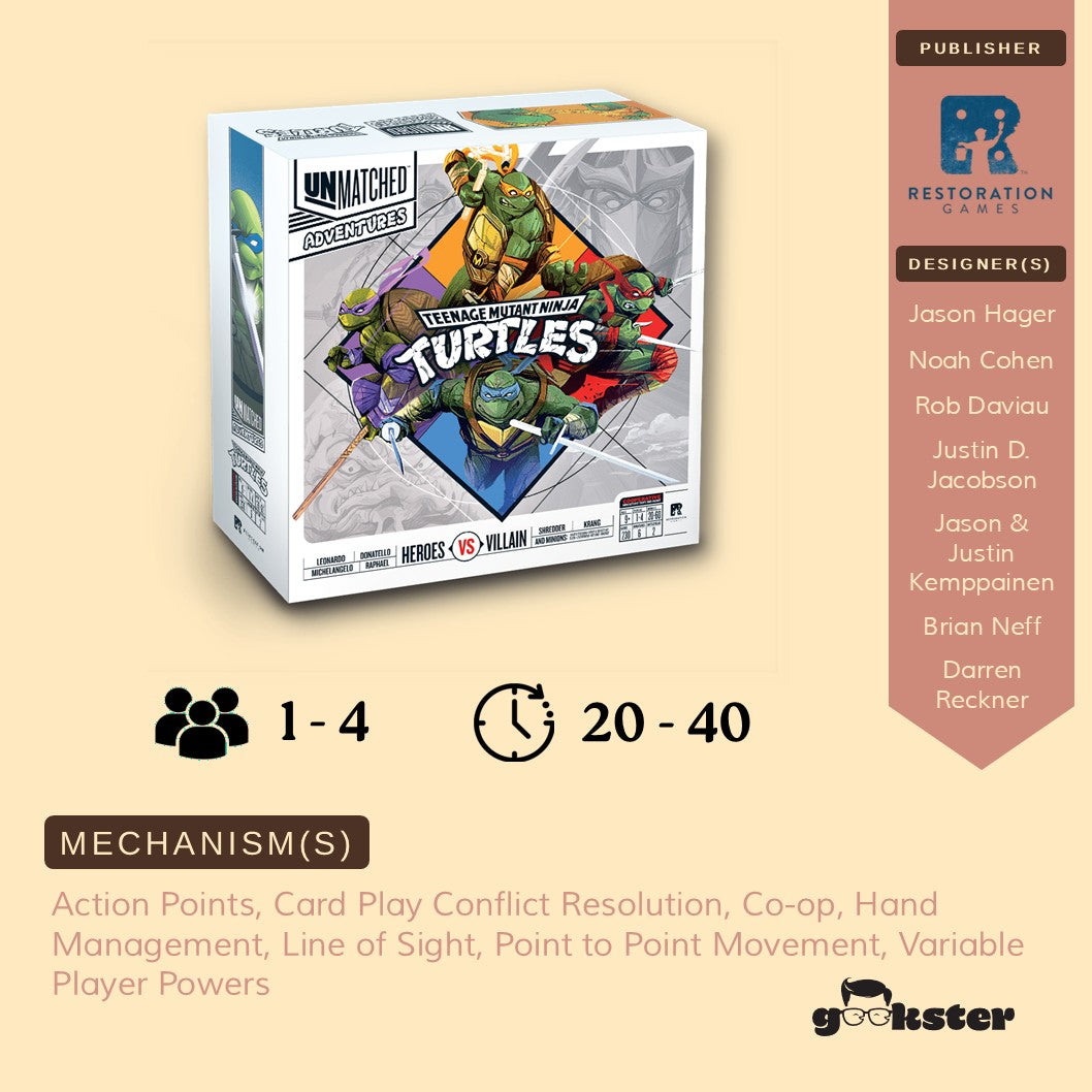 Unmatched Adventures: Teenage Mutant Ninja Turtles