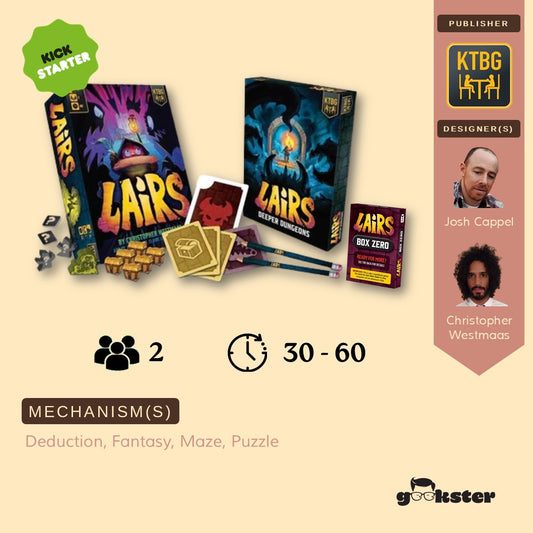 Lairs Reprint (w. Box Zero) and Deeper Dungeons Bundle