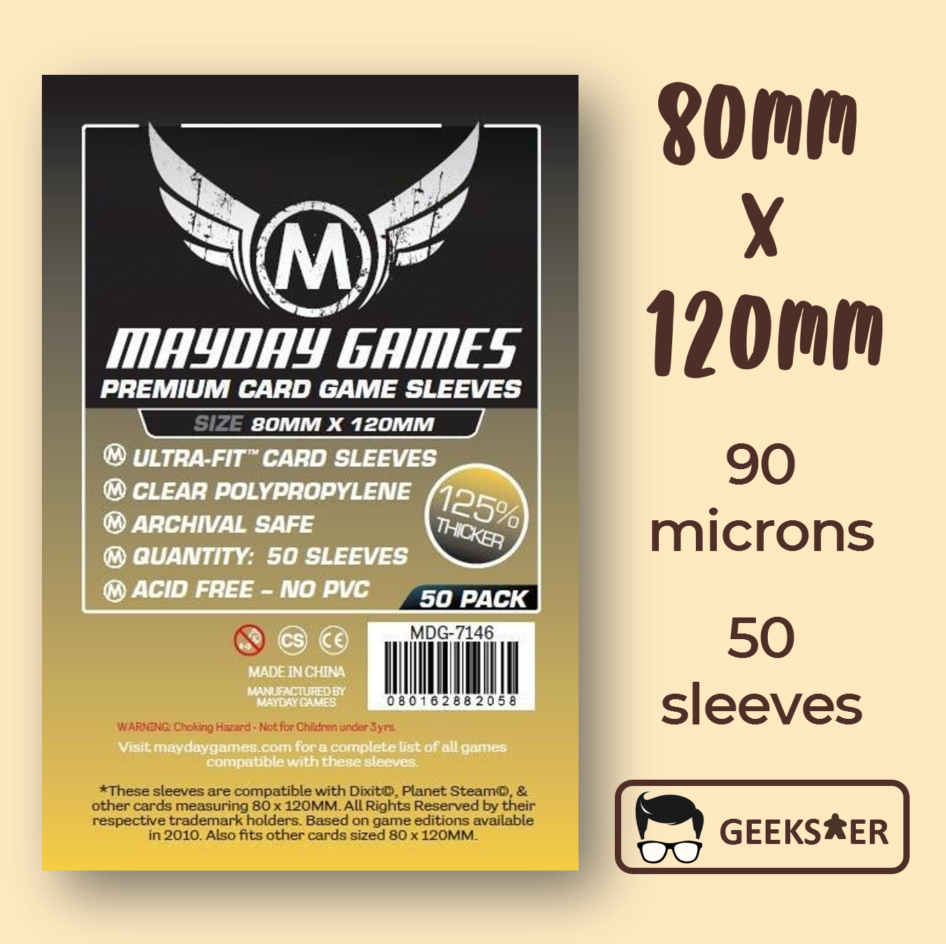 56mm x 87mm card sleeves Mayday Clear Photocard Sleeves (pack of 50) – lilakshop main image 0