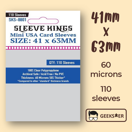 [41 X 63mm] 8801 Sleeve Kings Mini USA