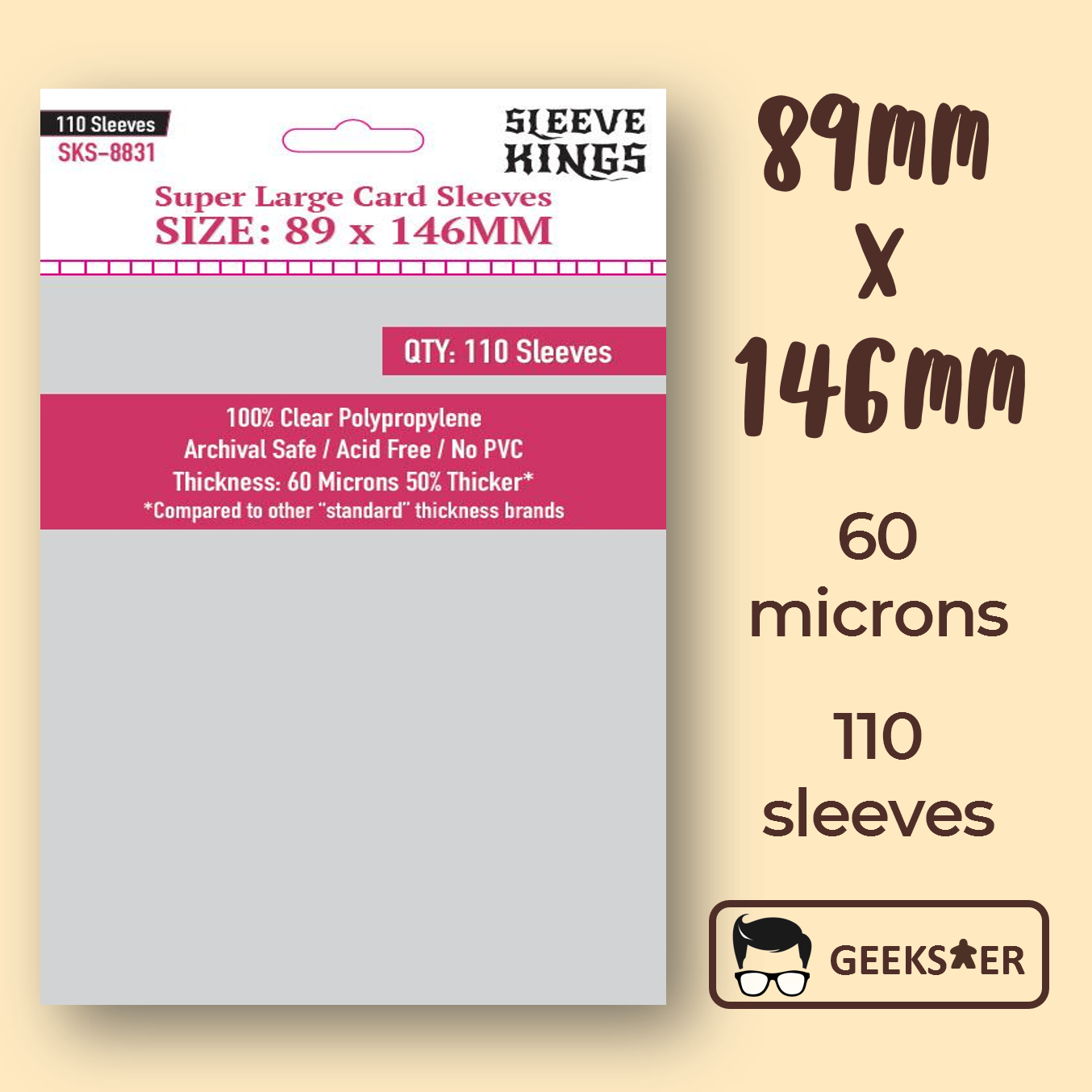 [89 X 146mm] 8831 Sleeve Kings Super Large